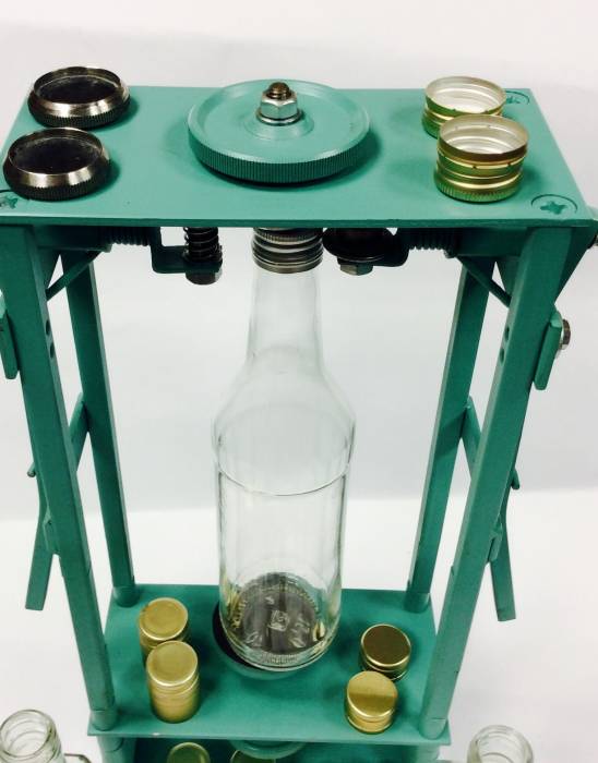 Закатка алюминевых водочных колпачков станок Zip 3 в 1