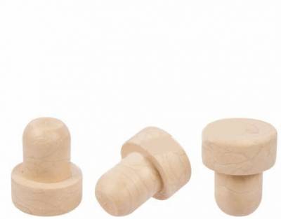 Пробка Грибок с головкой синтетическая д19мм Прушкув