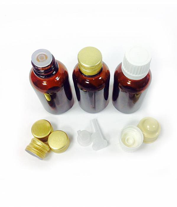 Маленькая стеклянная бутылочка флакон коричневого цвета с узким горлом под закрутку Бром 30 мл купить в Киеве Москве