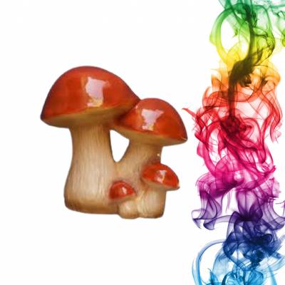 Садовая фигура купить Подосиновики высота 50 см виноград