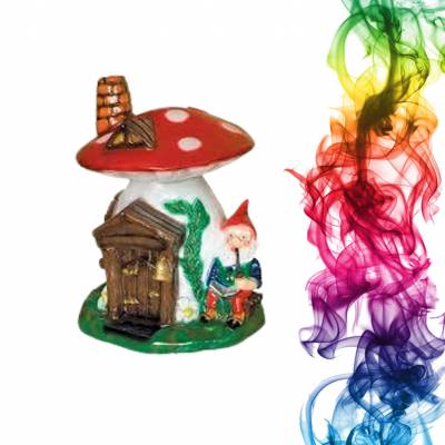 Садовая фигура купить Гном с грибом высота 75 см черешня