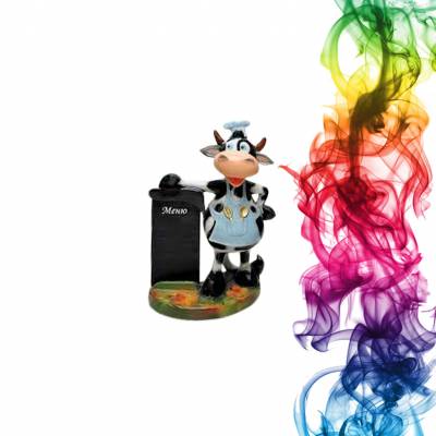 Садовая фигура купить Корова повар высота 53 см калина