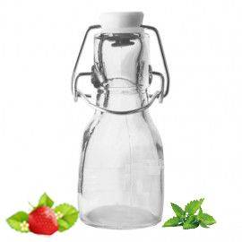 Круглая стеклянная бутылка с керамической пробкой 70 мл Бакен