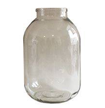 Банка из прозрачного стекла классическая Калина 3 л 1 1