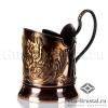 МЕДНЫЙ ПОДСТАКАННИК "ОХОТНИКИ НА ПРИВАЛЕ"