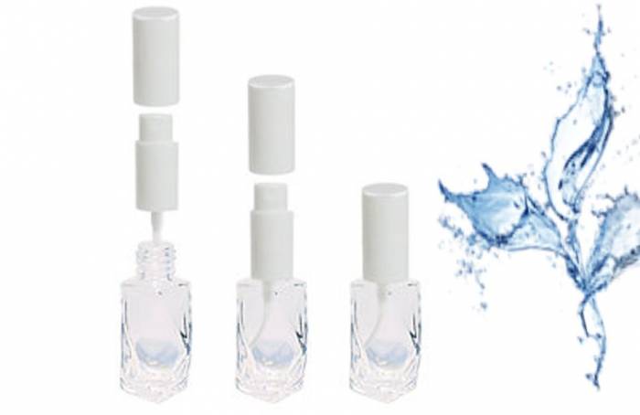 Флакон прямоугольной формы из стекла для духов "Злата белая" 8 мл