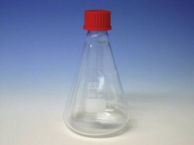 Колба Эрленмайера с крышкой, боросил. стекло, 250мл, 32/140мм, 10 шт/уп