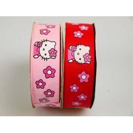 Лента репс 2.5 см Котики