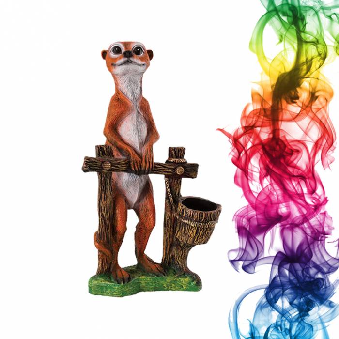 Садовая фигура купить Суслик у забора высота 61 см смородина