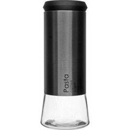 Банка для хранения продуктов 1,8л черная Ветер