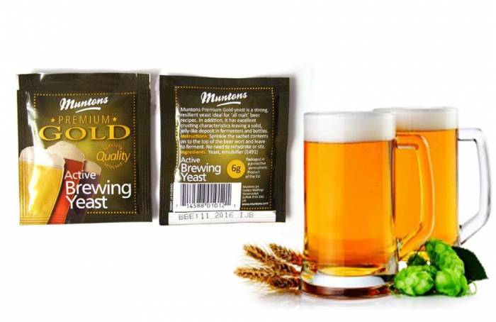 Купити Купити Пивные дрожжи Muntons Premium Gold 6 грамм Зиверс в Україні в Україні