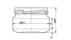 Купити Купити Банка стеклянная 100 мл оптом Бернес в Україні в Україні