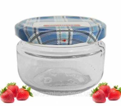 Банка стеклянная 720мл. бочонок, с метал.крышкой (82 мм) д/консерв Люсия