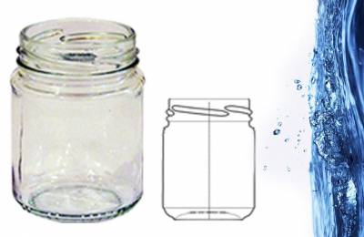 Стеклянная банка для косметики Тарте 130 г 2