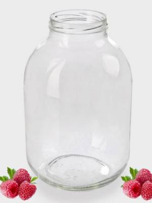 Банка для консервации купить в Киеве прозрачная Арабик 3 л под крышку ТО 82 мм 1