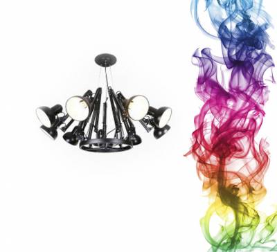 Купить Люстра паук на 9 плафонов Сарциния