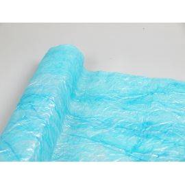 Бумага жатая с напылением голубая