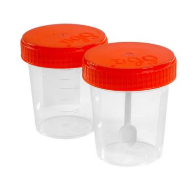 Контейнер для биопроб 100 мл, крышка и контейнер в сборе