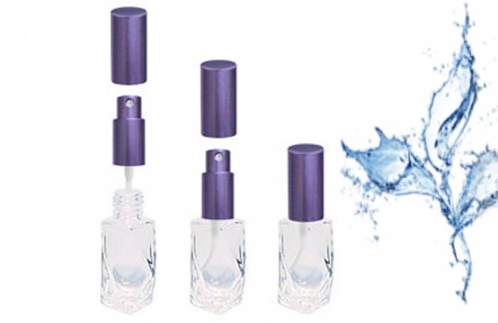 Флакон прямоугольной формы из стекла для духов "Злата фиолетовая" 8 мл