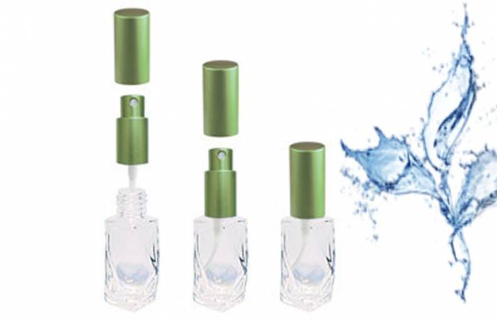 Флакон прямоугольной формы из стекла для духов "Злата зеленая" 8 мл