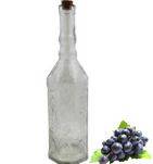 Бутылка рельефная с корковой пробкой 700мл Бересклет