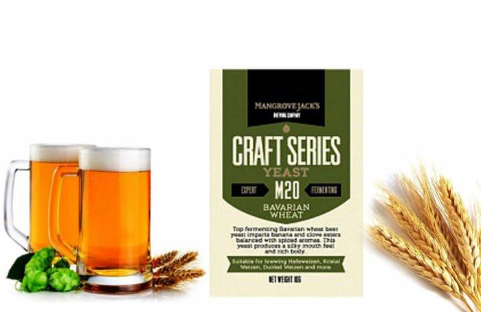 Дрожжи сухие Mangrove Jacks Bavarian Wheat 10 g Камедь