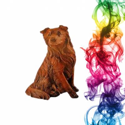 Садовая фигура купить Каштанка высота 32 см айва