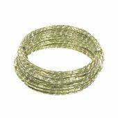 Diamond Sensation Wire  алюминиевая проволока  с бриллиантовым эффектом  30 м 2 мм   зеленое яблоко 