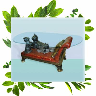 Журнальный столик купить Кушетка высота 43 см стекло 107x65 см жасмин