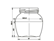 Купити Купити Купить Банка стеклянная 200 мл Олимпия в Україні в Україні