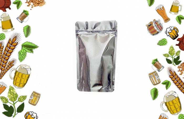 Пакет металлизированный с замком ZIP LOCK 135 на 175 Легенда
