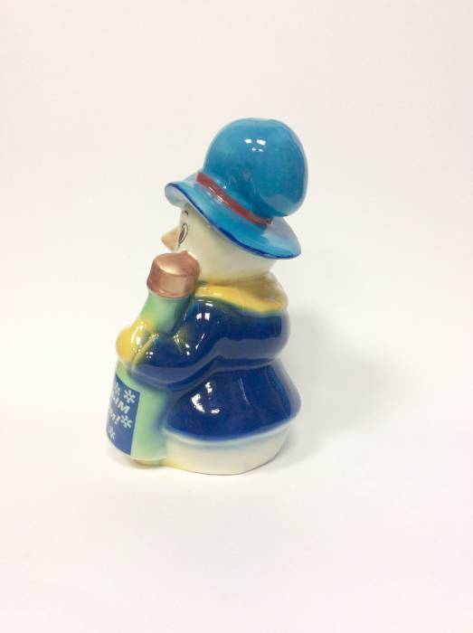 Бутылка керамическая для разлива алкогольной продукции Снеговик-Боровик 0.7 литра