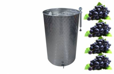 Ёмкость нержавеющая с пневматической плавающей крышкой,700 литров