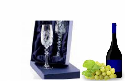 ПОДАРОЧНЫЙ НАБОР ИЗ 2 ХРУСТАЛЬНЫХ БОКАЛОВ