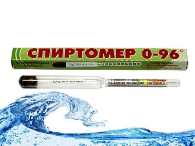 Спиртомер рюмочный 0-96% бытовой Слоним
