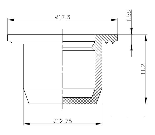 Пробка "Медик №2" для флакона из пластика