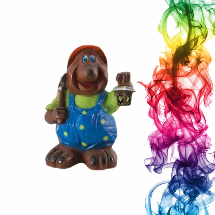 Садовая фигура купить Крот шахтер высота 47 см крыжовник