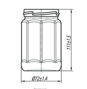 Купити Купити Банка стеклянная 280 мл оптом Арлекино в Україні в Україні