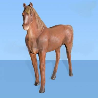 Конь  - Набивная фигура из полистоуна