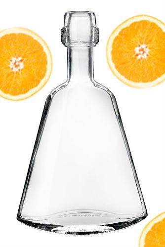 Купити Купити Бутылка из стекла для водки "Изгиб" 40 мл в Україні в Україні