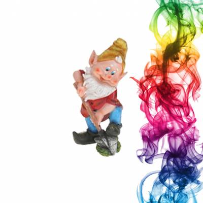Садовая фигура купить Гном землекоп высота 41 см манго