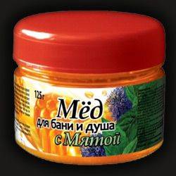 Мед для бани мята