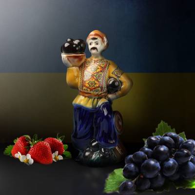 Бутылка &quot;Казак с ядрами&quot; керамическая 1 л