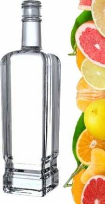 Квадратная стеклянная бутылка для коньяка 700 мл STOFF 1 Петрила