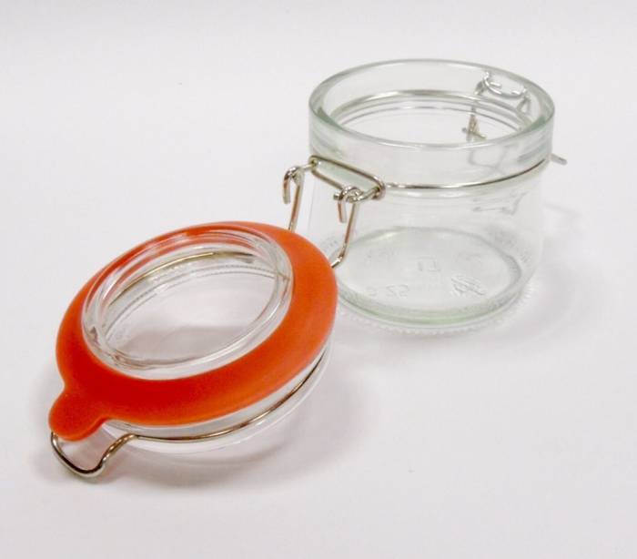 Стеклянная банка с европейским замком Азия 250 г 1