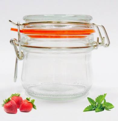 Стеклянная банка с европейским замком Азия 250 г 1