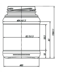 Купити Купити Банка стеклянная 450 мл Вулкана в Україні в Україні