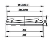 Купити Купити Банка стеклянная 450 мл Вулкана в Україні в Україні