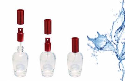 Флакон "Вестина красная" 50 мл с распылителем и крышкой из метала