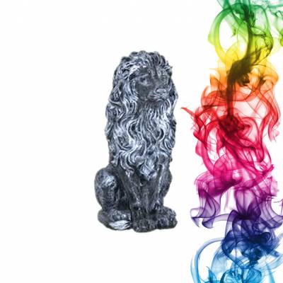 Садовая фигура купить Лев геральдический высота 53 см айва